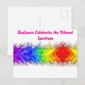 「Radiance」抽象的なプライド柄 ポストカード (正面/裏面)