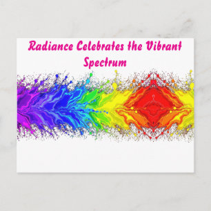 「Radiance」抽象的なプライド柄 ポストカード
