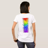 「Radiance」抽象的なプライド柄 Tシャツ (裏面フル)
