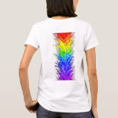 「Radiance」抽象的なプライド柄 Tシャツ (裏面)