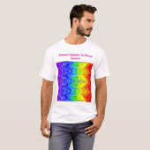 「Radiance」抽象的なプライド柄 Tシャツ (正面フル)