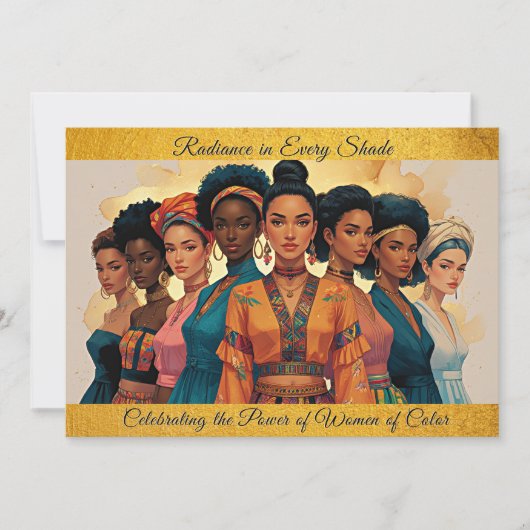 Radiance in Every Shade - Intl.女性の色の日 シーズンカード (正面)
