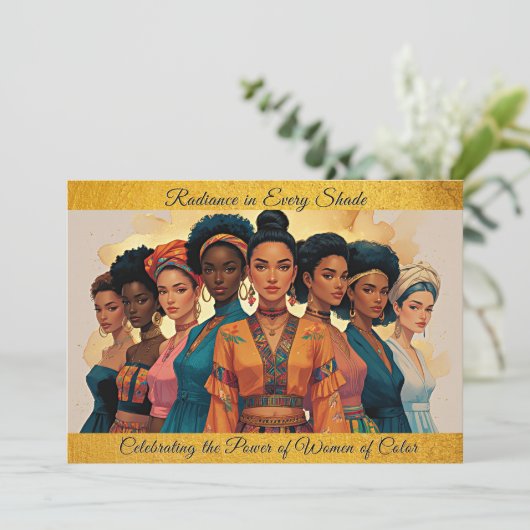 Radiance in Every Shade - Intl.女性の色の日 シーズンカード (スタンド正面)