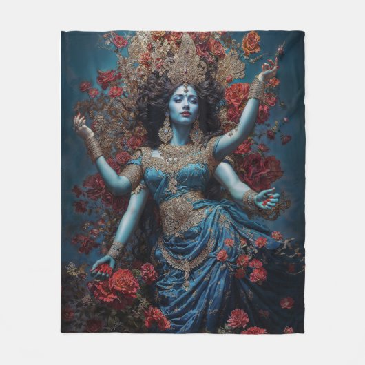 Radiance of Kali フリースブランケット (正面)