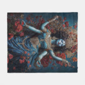 Radiance of Kali フリースブランケット (正面(横))