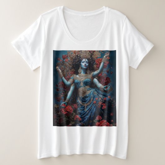 Radiance of Kali プラスサイズTシャツ (デザイン正面)