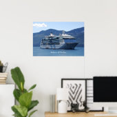 Radiance Of The Seas - Icy Strait Point, 26"x18" ポスター (ホームオフィス)