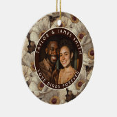 Radiant Anemones Accent Spring Wedding セラミックオーナメント (右)