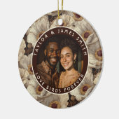 Radiant Anemones Accent Spring Wedding セラミックオーナメント (左)