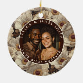 Radiant Anemones Accent Spring Wedding セラミックオーナメント (裏面)