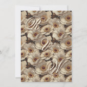 Radiant Anemones Fantasy Fall Wedding セーブザデート (裏面)