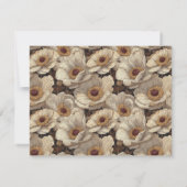 Radiant Anemones Themed Barn Wedding 出欠カード (裏面)