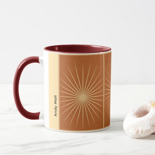 Radiant Aura Burst Mug – Customizable Gift マグカップ (ドーナツ)