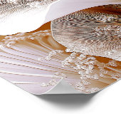 Radiant Bloom Layers – Soft Botanical Abstract #3 ポスター (角)