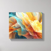 Radiant Bloom of Ethereal Petals in Light キャンバスプリント (正面)