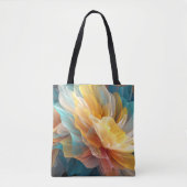 Radiant Bloom of Ethereal Petals in Light トートバッグ (正面)