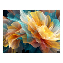 Radiant Bloom of Ethereal Petals in Light