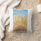 Radiant Bloom Sunflower クッション (ブランケット)