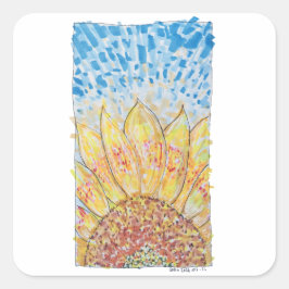 Radiant Bloom Sunflower スクエアシール