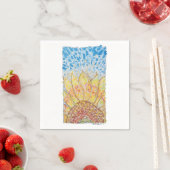 Radiant Bloom Sunflower スタンダードカクテルナプキン (インサイチュ)