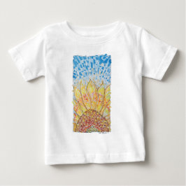Radiant Bloom Sunflower ベビーTシャツ