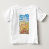 Radiant Bloom Sunflower ベビーTシャツ (裏面)