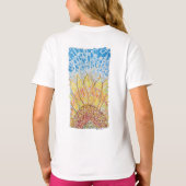 Radiant Bloom Sunflower Tシャツ (裏面)