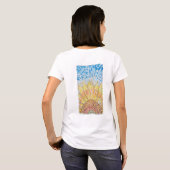 Radiant Bloom Sunflower Tシャツ (裏面フル)