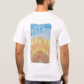 Radiant Bloom Sunflower Tシャツ (裏面)