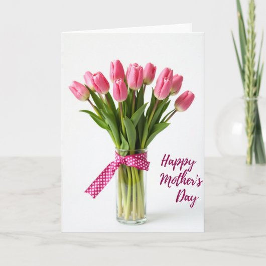 Radiant Blossoms Mothers Day Card カード (正面)