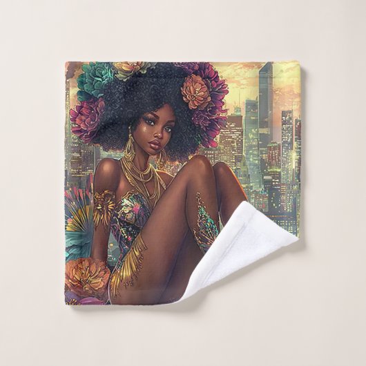 Radiant City Goddess ウォッシュタオル (ウォッシュタオル)