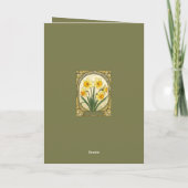 Radiant Daffodil March’s Happy Birthflower カード (裏面)