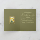 Radiant Daffodil March’s Happy Birthflower カード (内部)