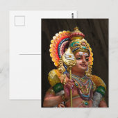 Radiant Devotion in Vibrant Hindu Iconography ポストカード (正面/裏面)