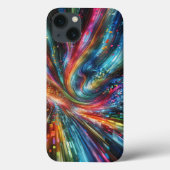 Radiant Digital Fiber Speed Phone Case - Vibrant  Case-Mate iPhoneケース (裏面)