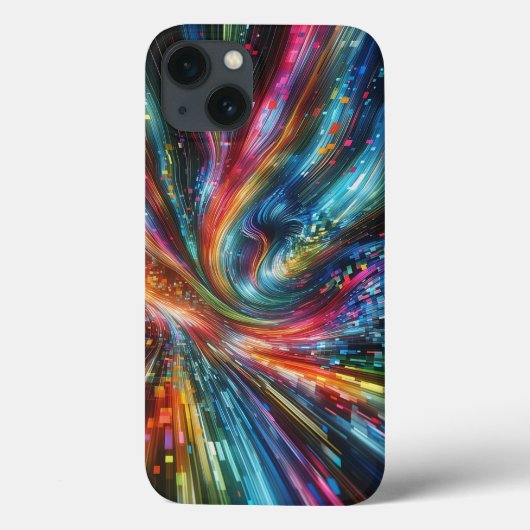Radiant Digital Fiber Speed Phone Case - Vibrant  Case-Mate iPhoneケース (裏面)