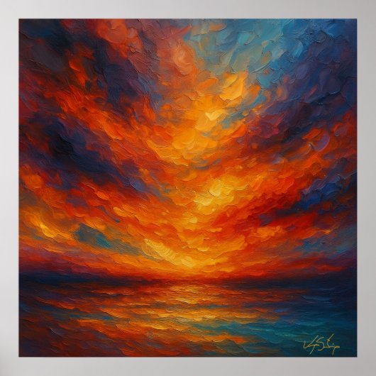 Radiant Drift Abstract ポスター (正面)