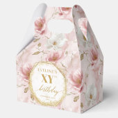 Radiant dusty pink boho watercolor 50th birthday フェイバーボックス