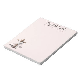 Radiant Easter Cross with Floral Accents ノートパッド