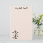 Radiant Easter Cross with Floral Accents 便箋 (スタンド正面)