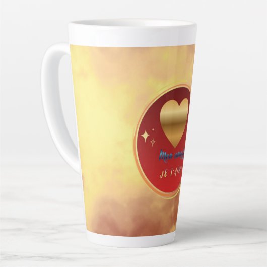 Radiant Eternal Love カフェラテマグ (左アングル)