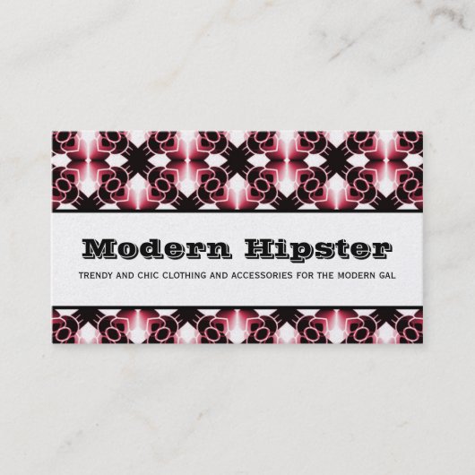Radiant Exvasance Business Card、Magenta 名刺 (正面)
