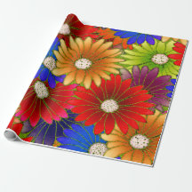Radiant Garden Burst Wrapping Paper