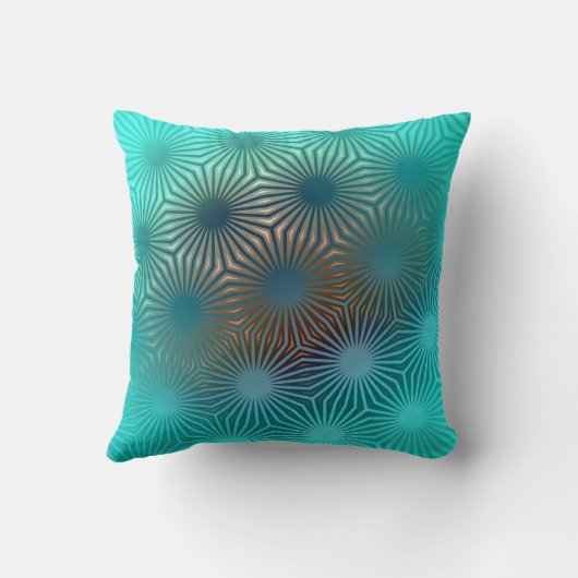 Radiant Geometric Bloom クッション (裏面)