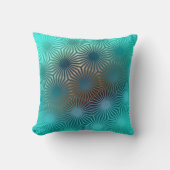 Radiant Geometric Bloom  クッション (正面)