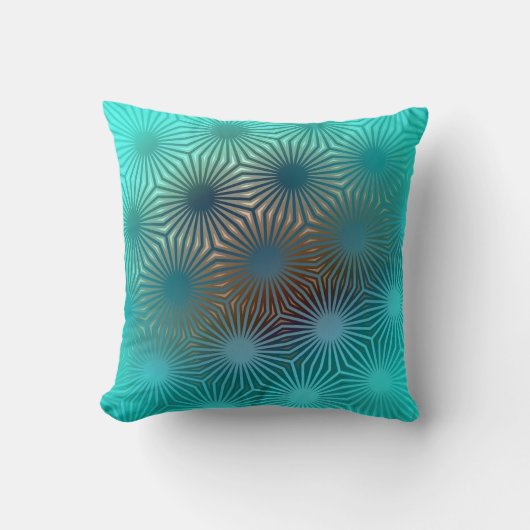 Radiant Geometric Bloom クッション (正面)