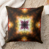 Radiant Geometric Starburst with Abstract Light クッション (ブランケット)