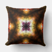 Radiant Geometric Starburst with Abstract Light クッション (正面)