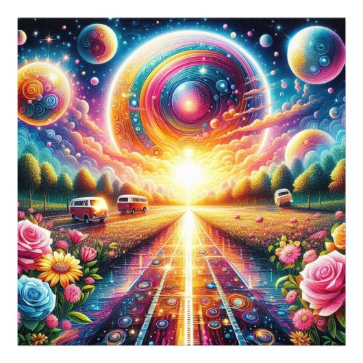 Radiant Glow Large 5D DIYダイヤモンドズ絵を描キット フォトプリント (正面)