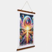 Radiant Glow Large 5D DIYダイヤモンドズ絵を描キット 吊り下げ型タペストリー (傾斜あり)